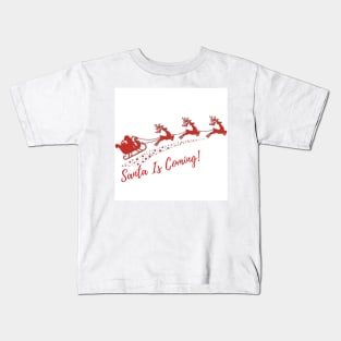 Retro Vintage Pink Santa Claus Kids T-Shirt